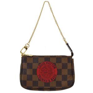 Louis Vuitton Damier T&B Mini Pochette Accessoires Handbag N58011 FL1038 182902
